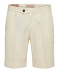 Men's Bermuda Shorts Michael Coal in Stretch Cotton
