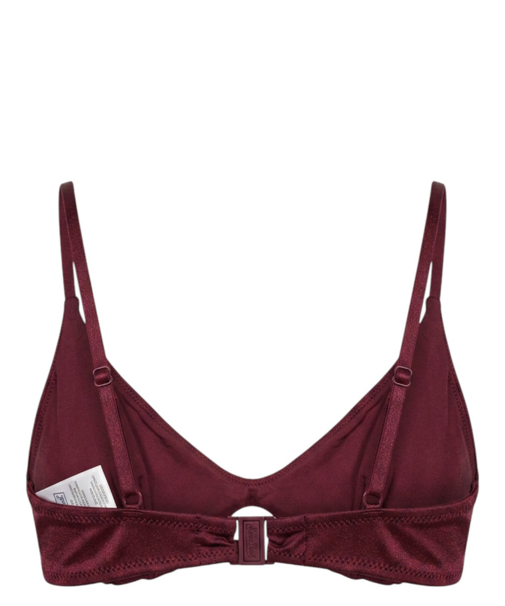 Paloma MC2 Saint Barth Bikini Top with Leopard Rhinestones