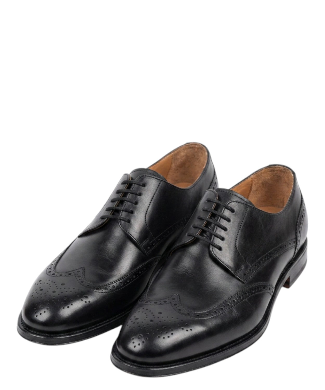 Stringata Derby Pelle con Coda di Rondine Elegante