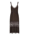 Vestido Pinko Aster en Crêpe Jacquard con Encaje