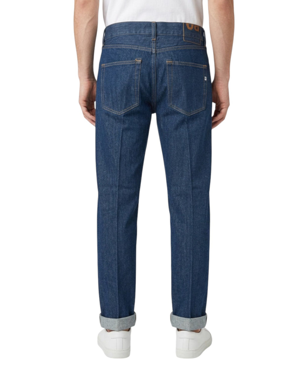 Jeans Uomo Dondup Relax Regular Fit in Denim Rigid