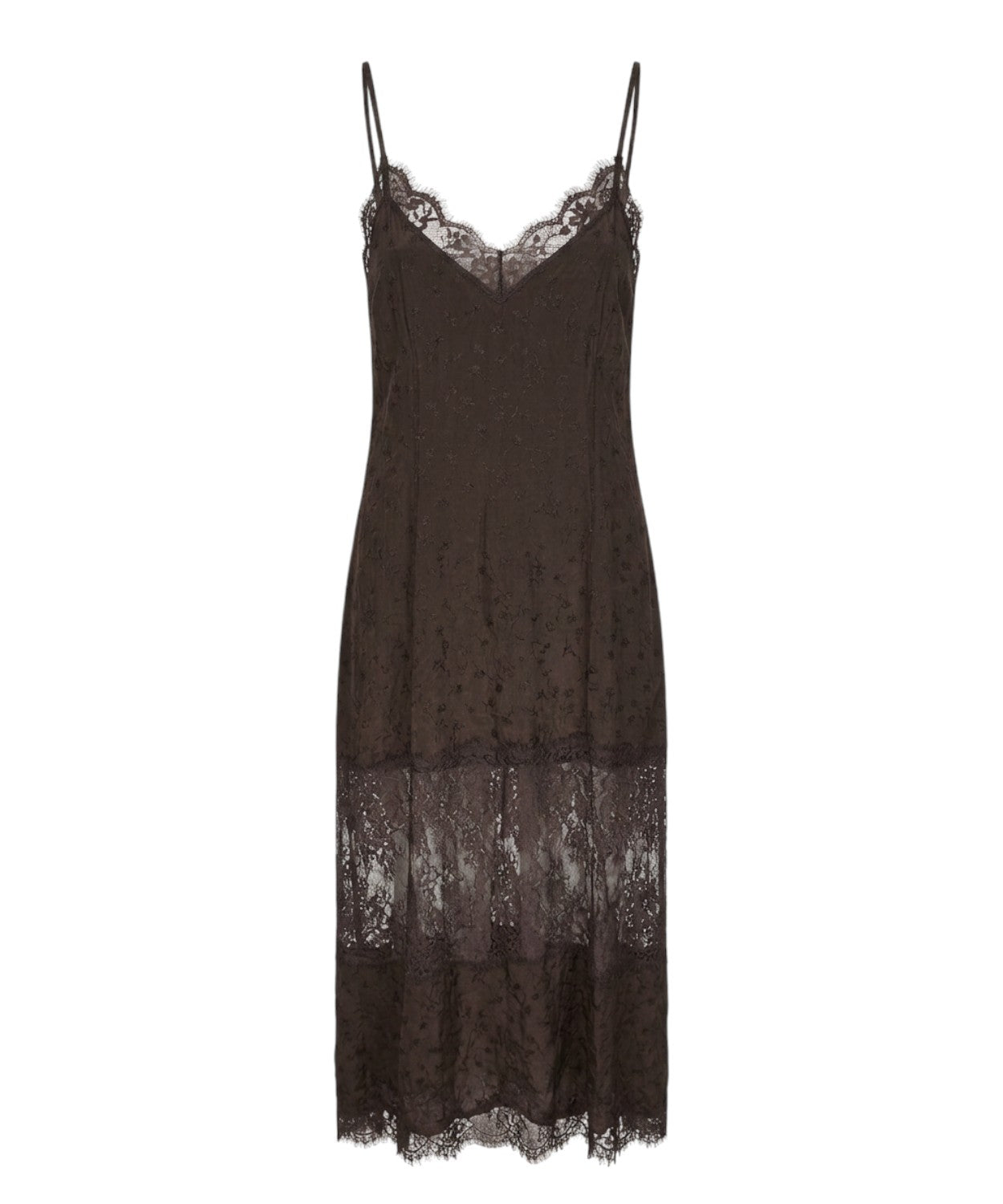 Pinko Aster Dress in Crêpe Jacquard with Lace