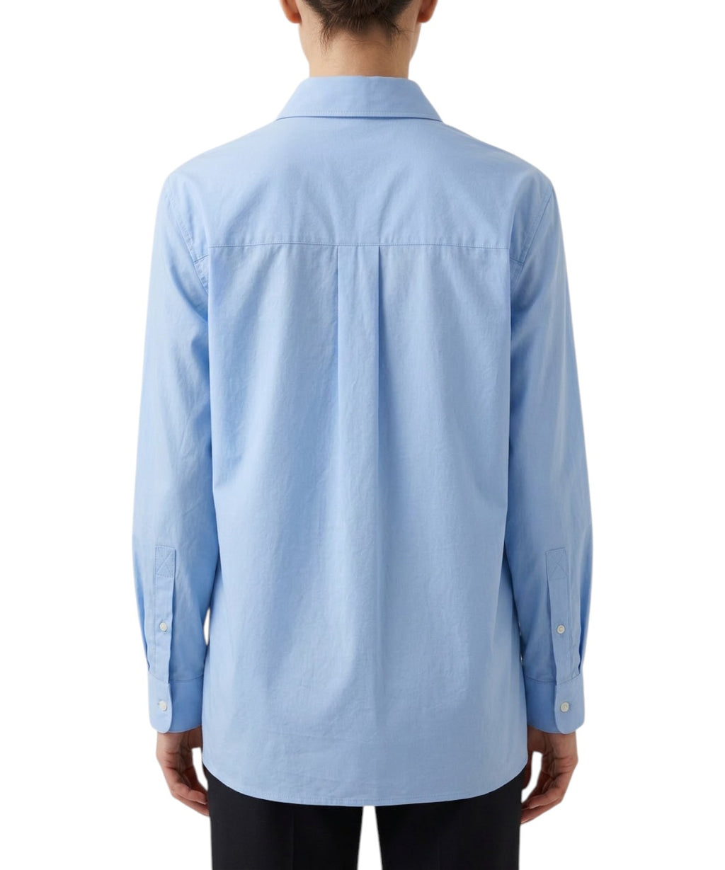 Camisa Pinko Connie en popelina de algodón con logo