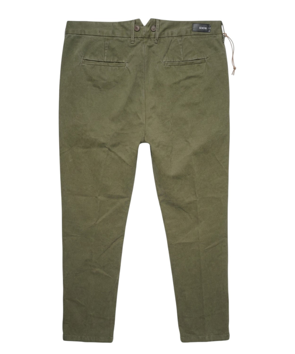 Pantalone Uomo Cotone Mano Pesca Tela Genova