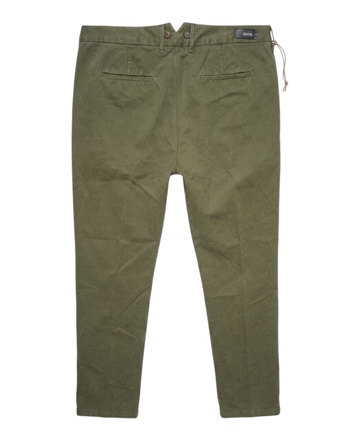Pantalone Uomo Cotone Mano Pesca Tela Genova