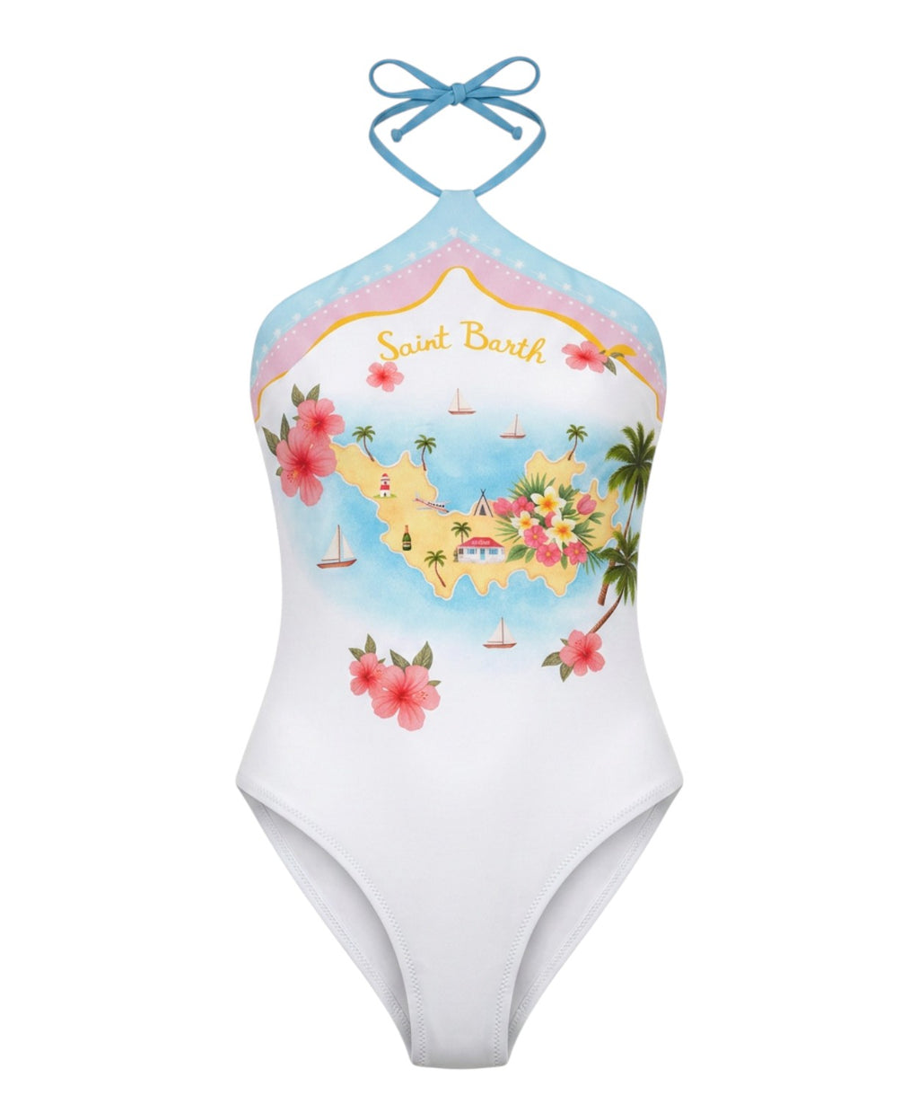 MC2 Saint Barth Meryem One-Piece Swimsuit with Print