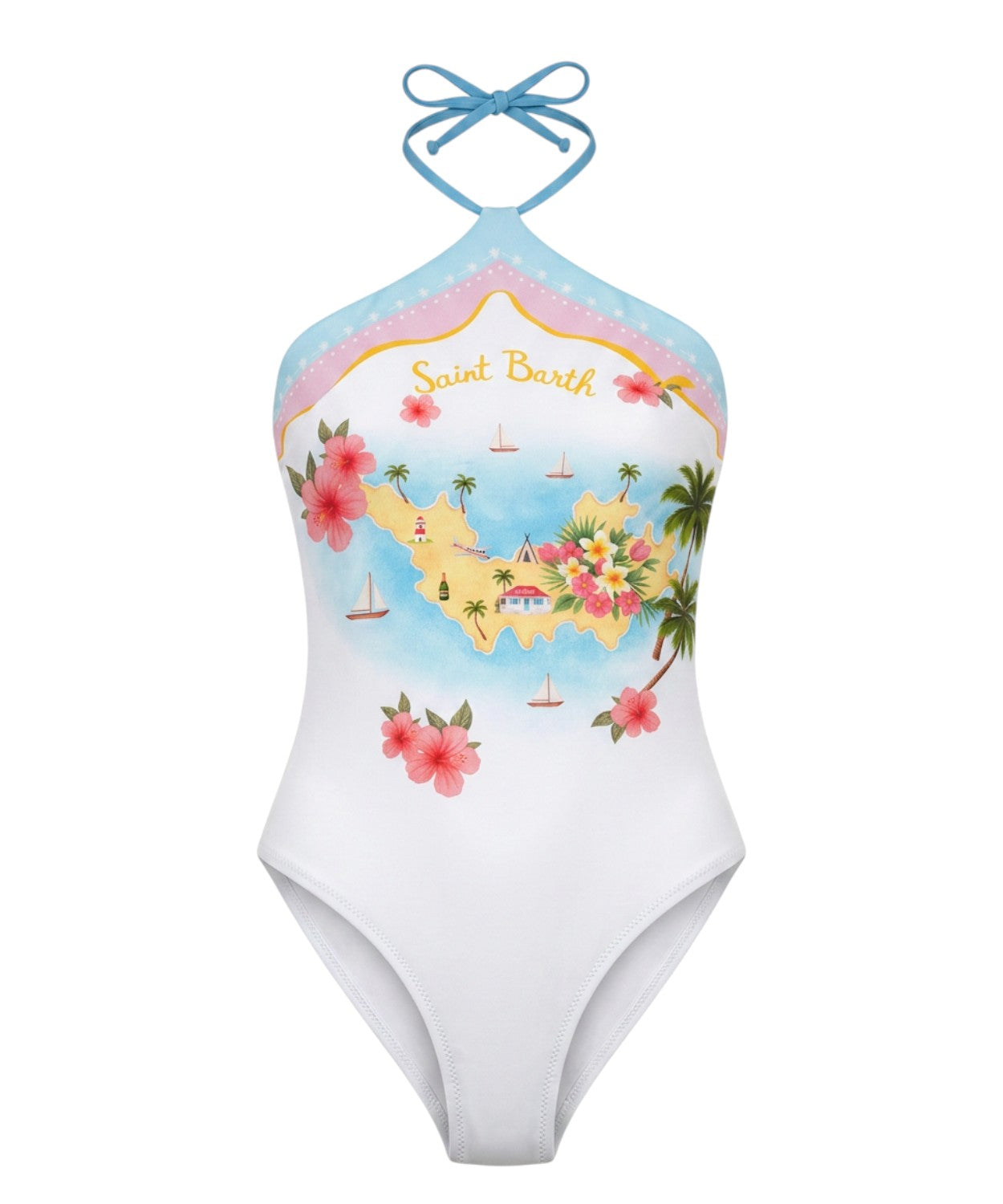 MC2 Saint Barth Meryem One-Piece Swimsuit with Print