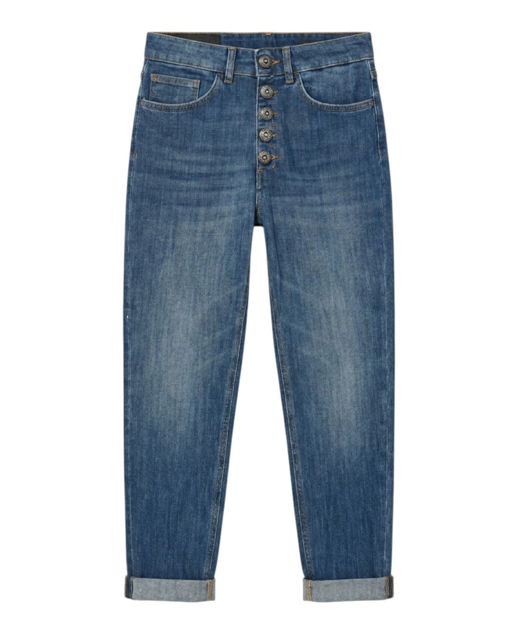Dondup Koons Jeans en denim stretch con botonadura