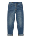 Dondup Koons Jeans en denim stretch con botonadura