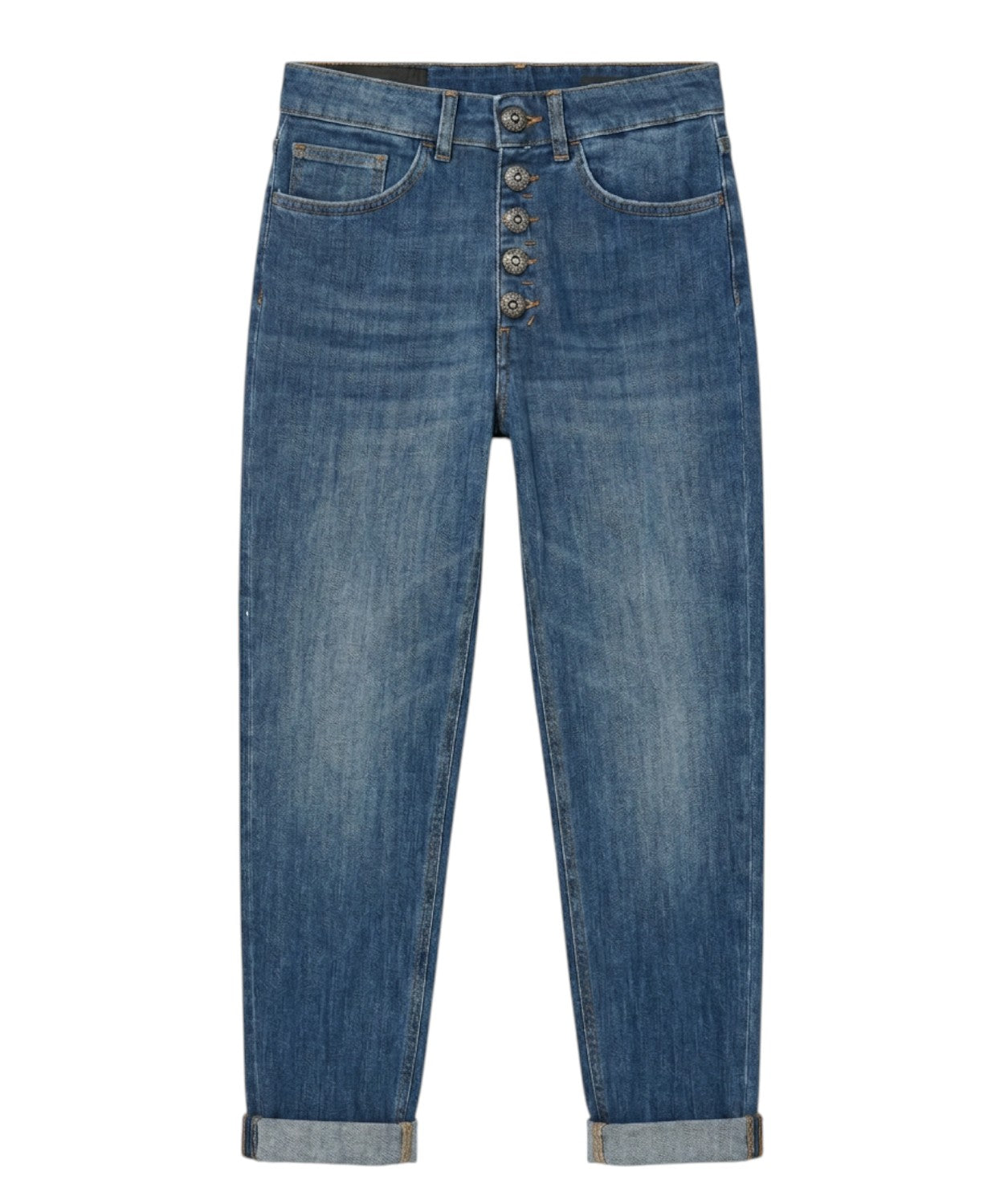 Dondup Koons Jeans en denim stretch con botonadura