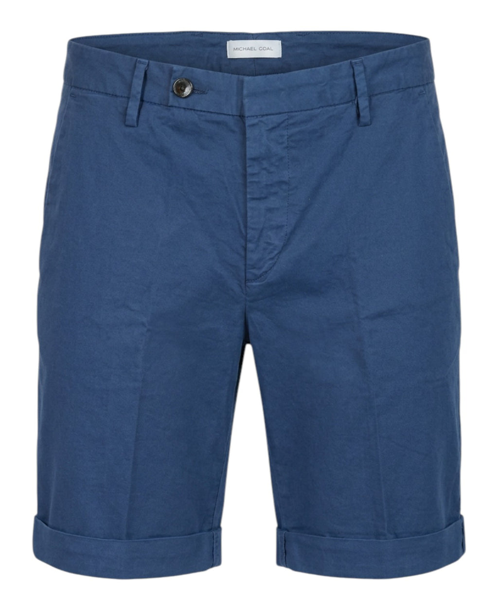 Men's Bermuda Shorts Michael Coal in Stretch Pima Cotton