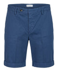 Men's Bermuda Shorts Michael Coal in Stretch Pima Cotton