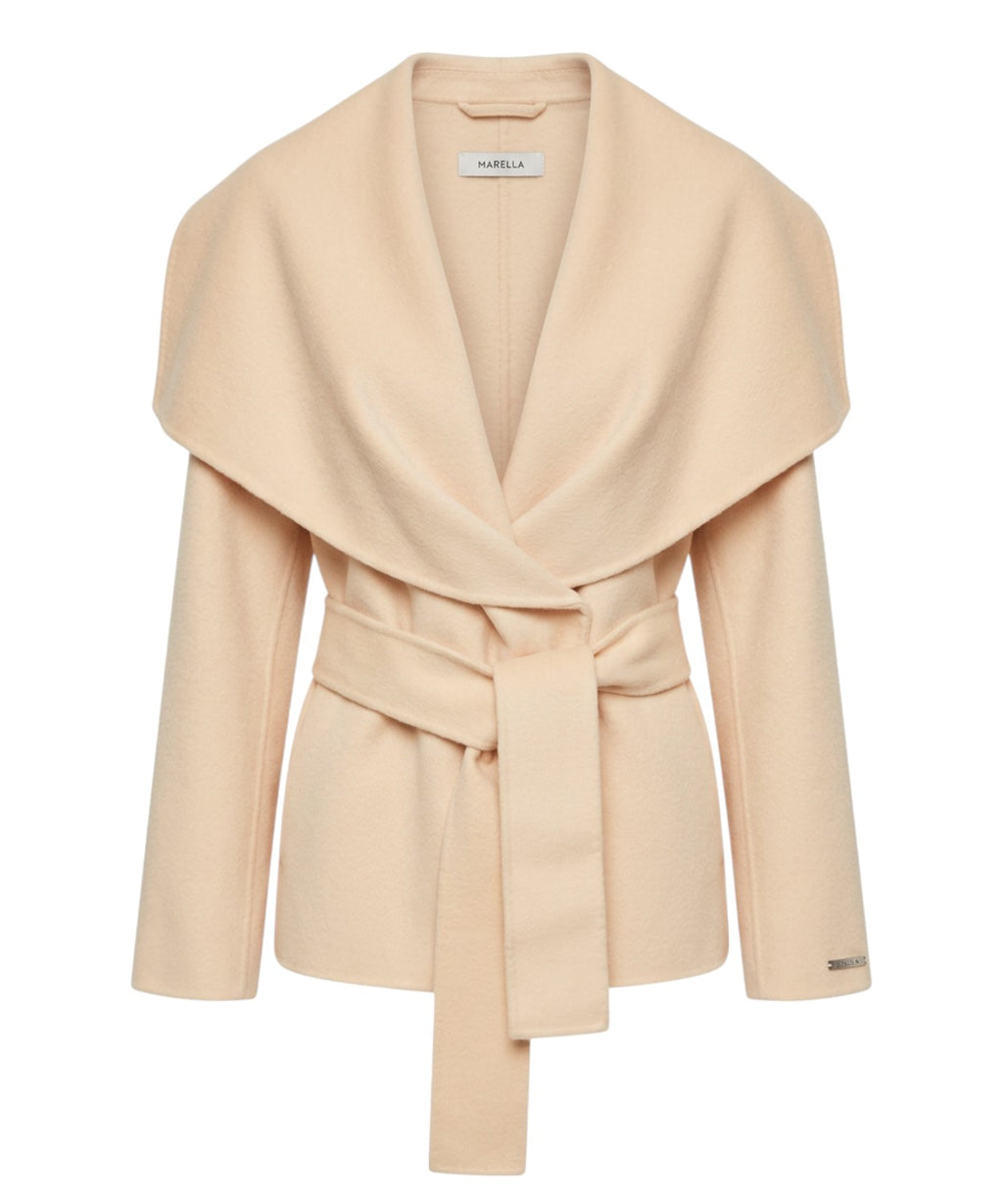 Cappotto Marella Pulcino in Panno con Cintura