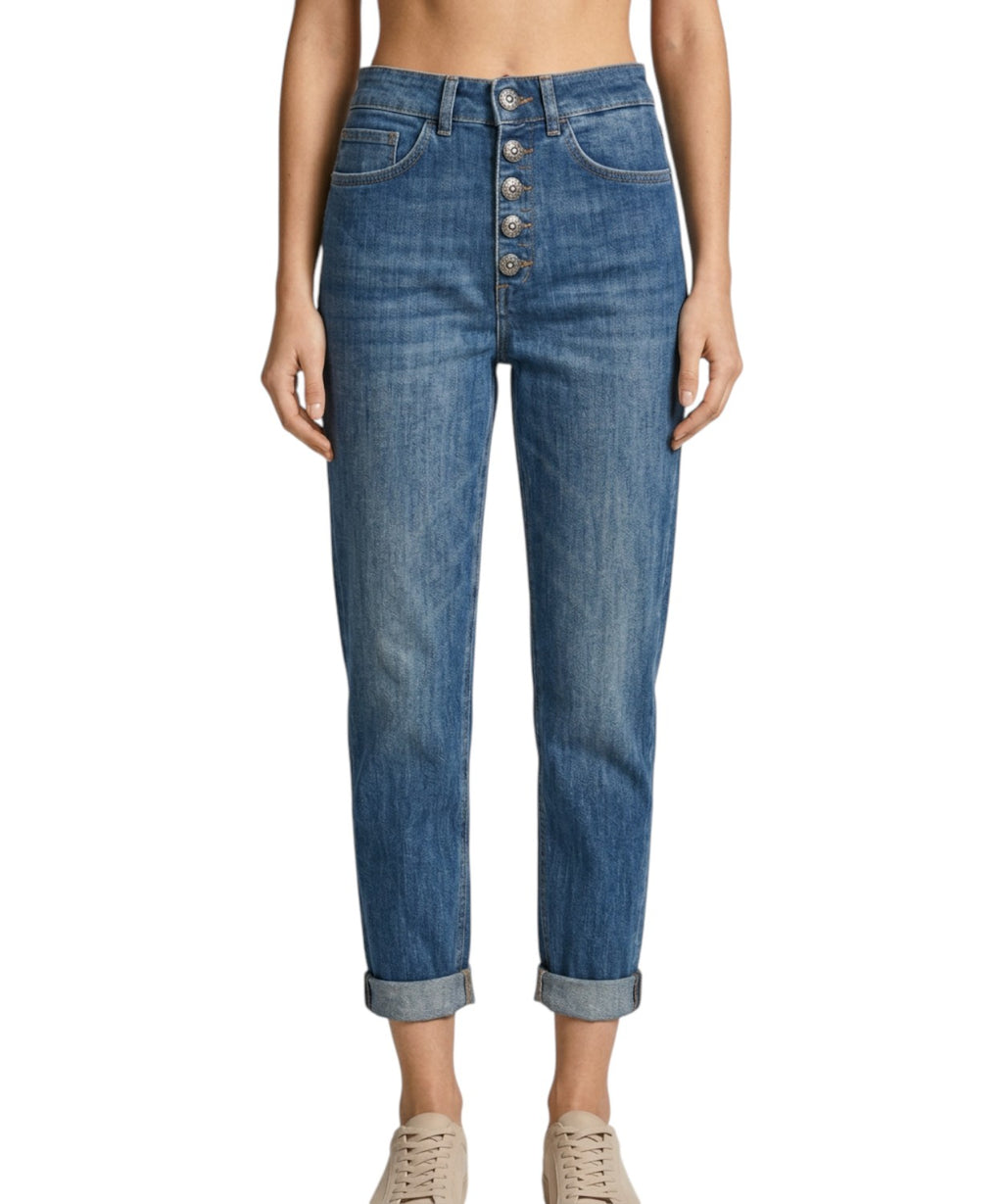 Dondup Koons Jeans en denim stretch con botonadura