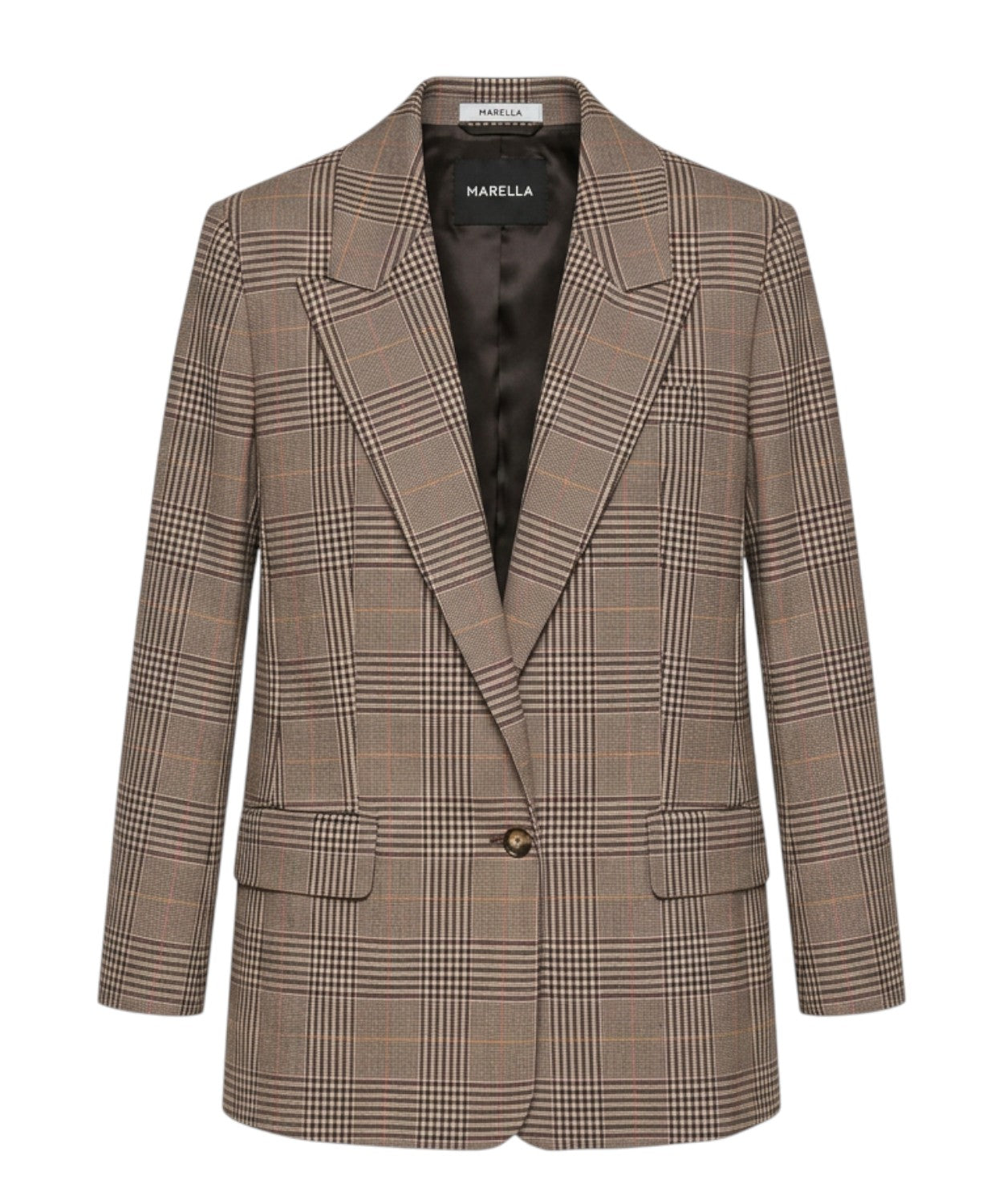 Blazer Marella Ludente a Quadri Monopetto