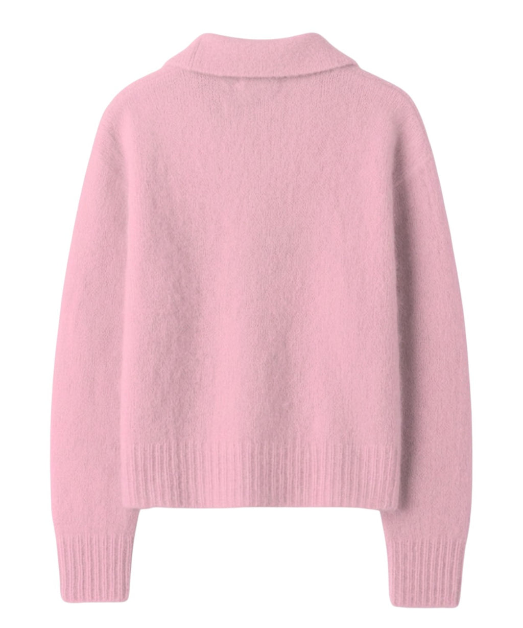 MC2 Saint Barth Annaelle Polo Donna in Mohair con Logo Ricamato
