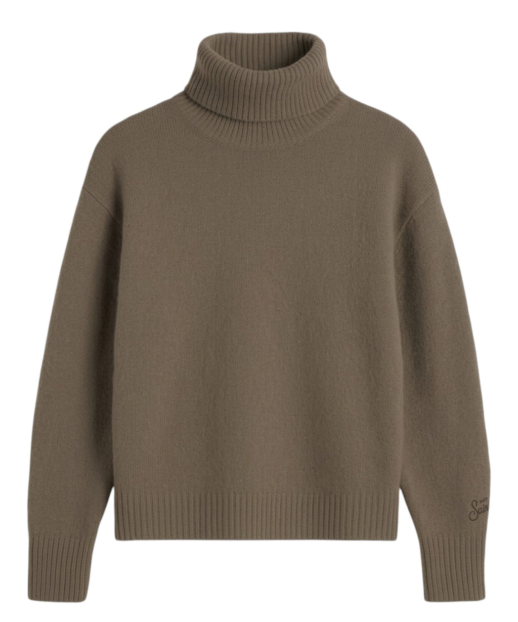 Maglione Donna MC2 Saint Barth Edna in Lana con Collo Alto
