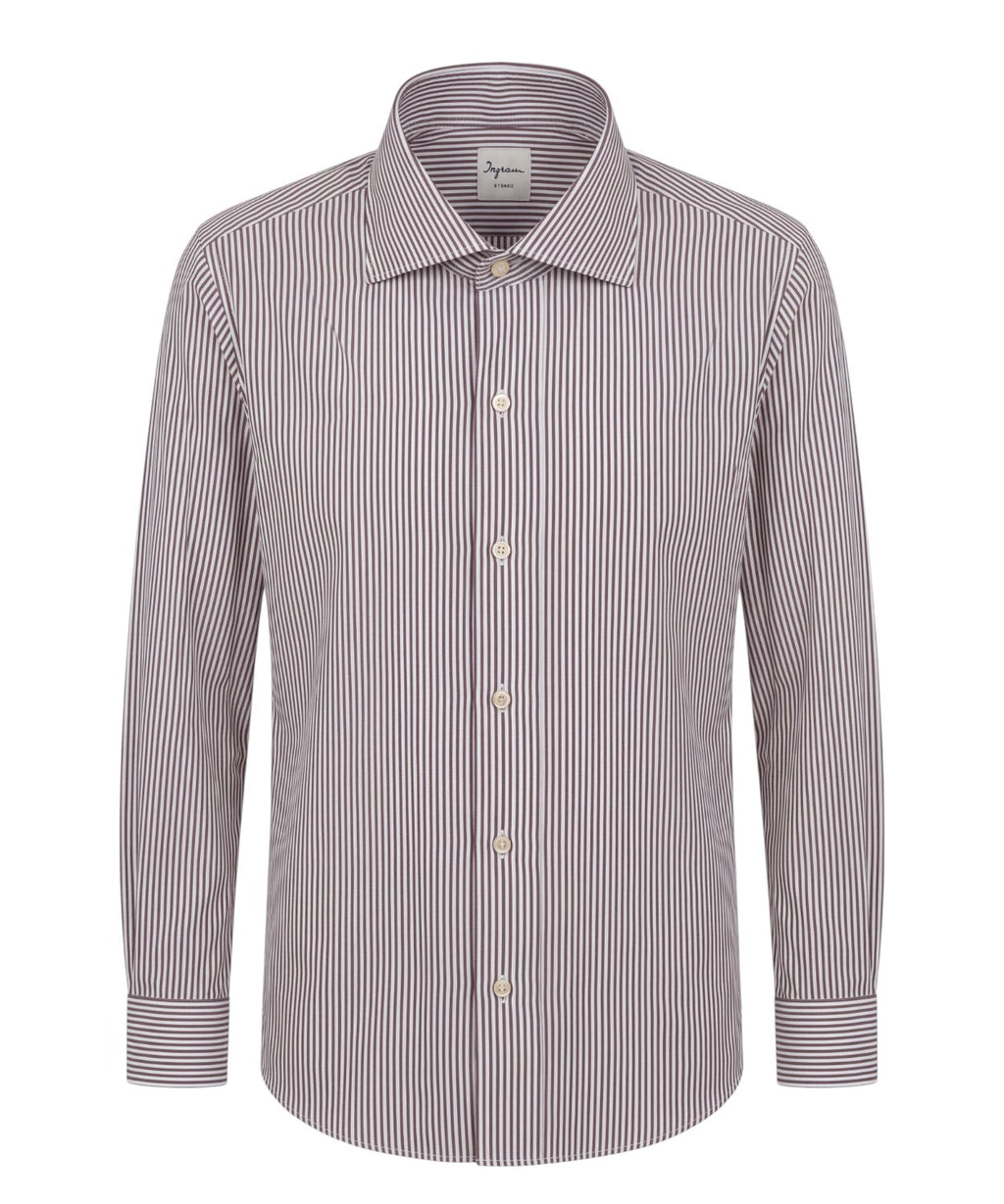 Ingram Dynamo Camicia Uomo a Righe in Nylon Stretch