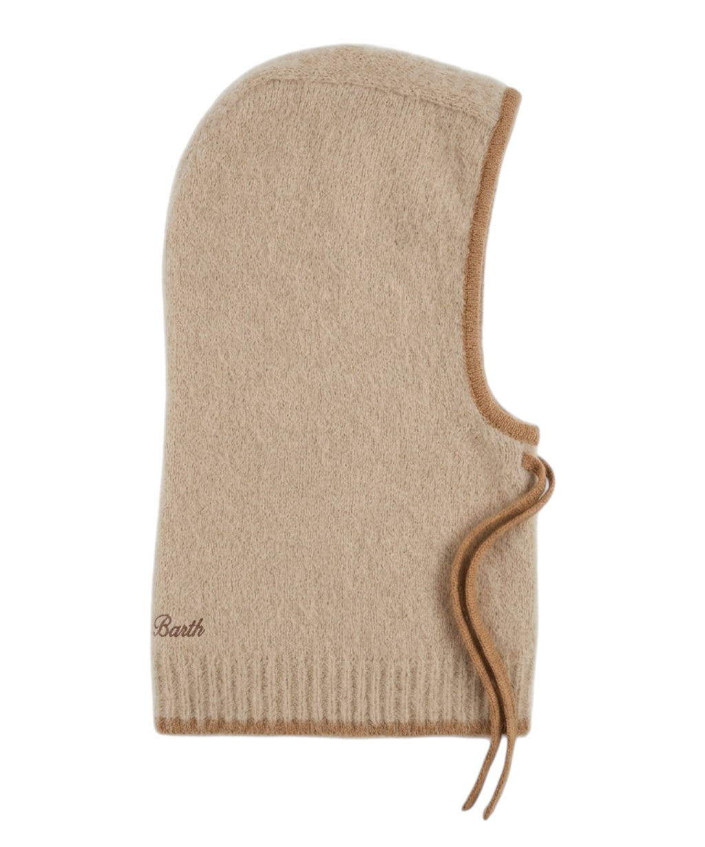 Balaclava MC2 Saint Barth in Lana Mohair con Bordo a Contrasto