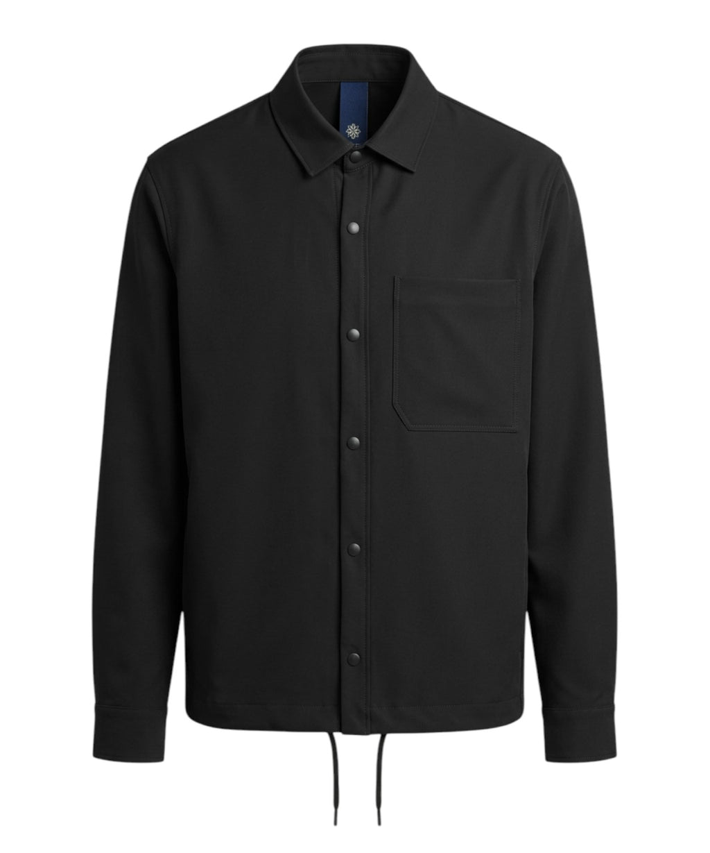 Blouson Bharnaba in Frescolana con Colletto e Bottoni