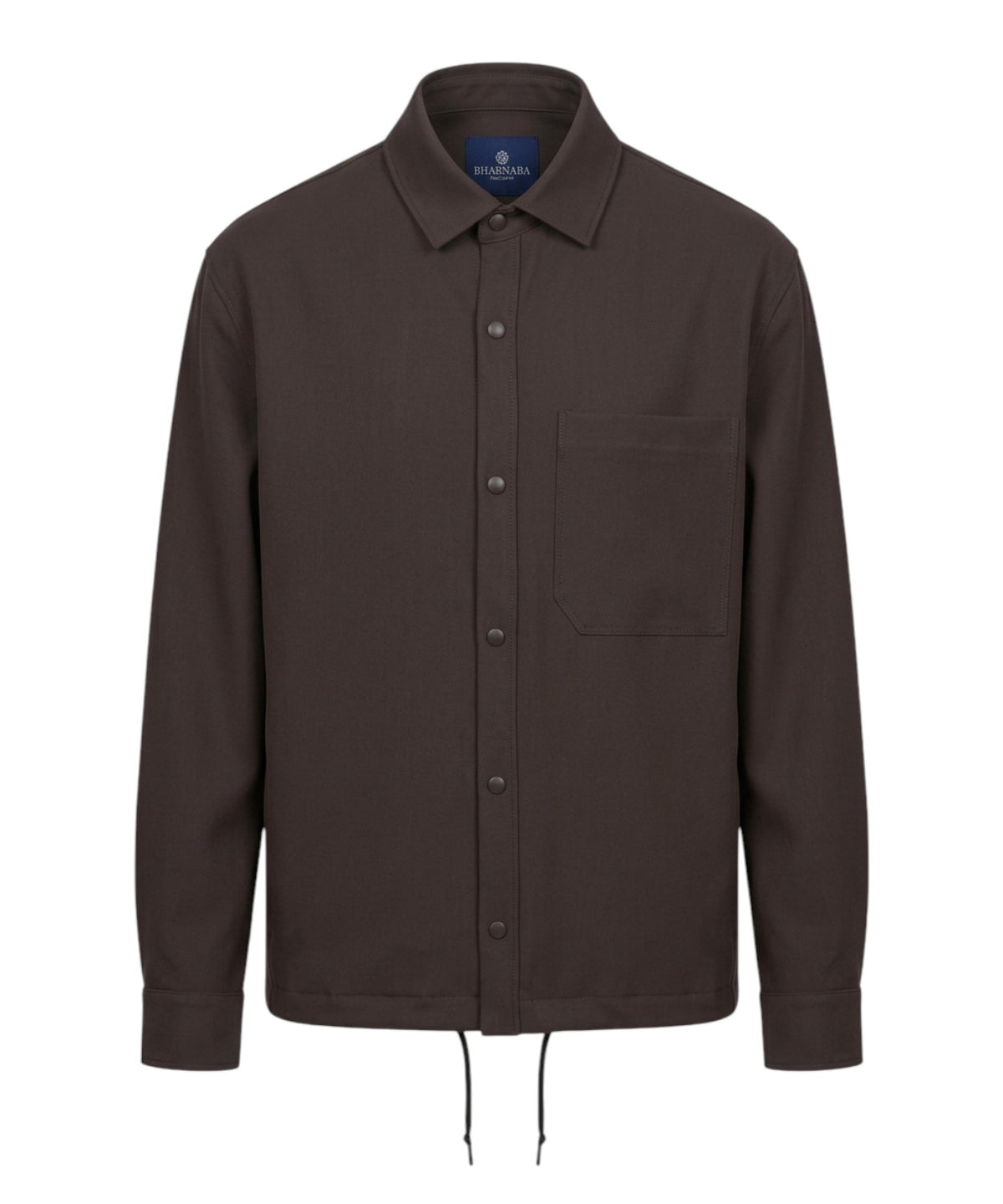 Blouson Bharnaba in Frescolana con Colletto e Bottoni