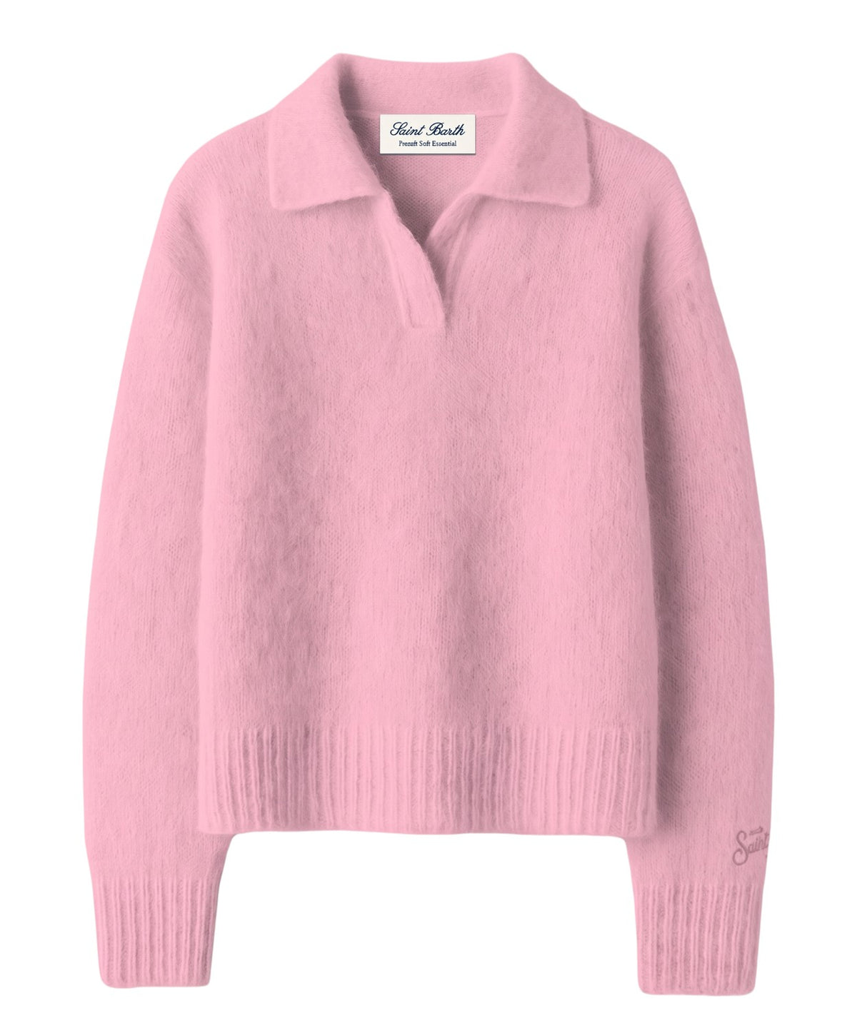 MC2 Saint Barth Annaelle Polo Donna in Mohair con Logo Ricamato