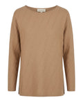 GINSENG Wool Sweater with Asymmetrical Pattern