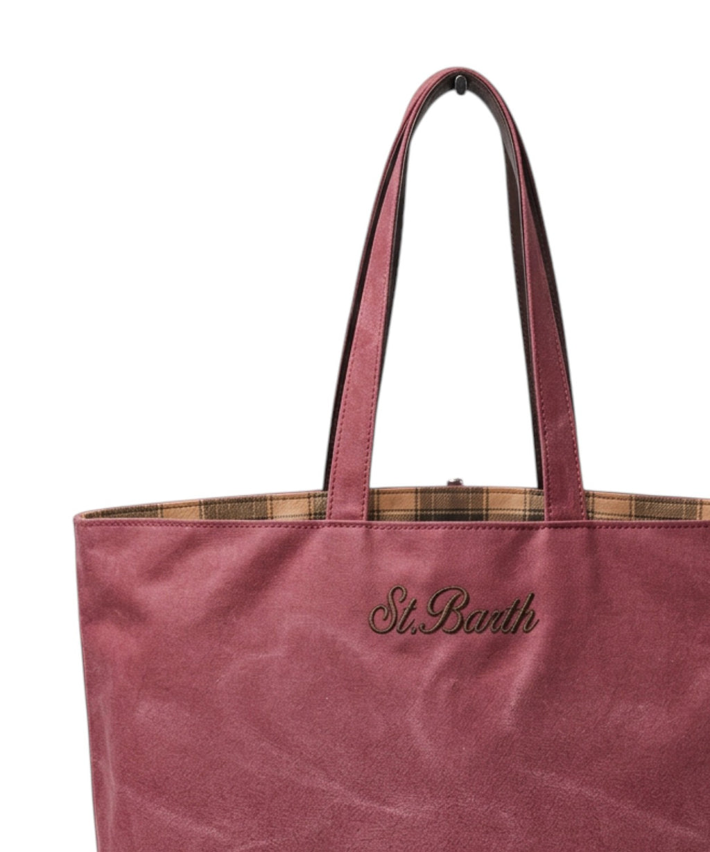 Bolso Essential de MC2 Saint Barth en algodón encerado