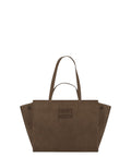 Jour Midi-tas van suède met logo