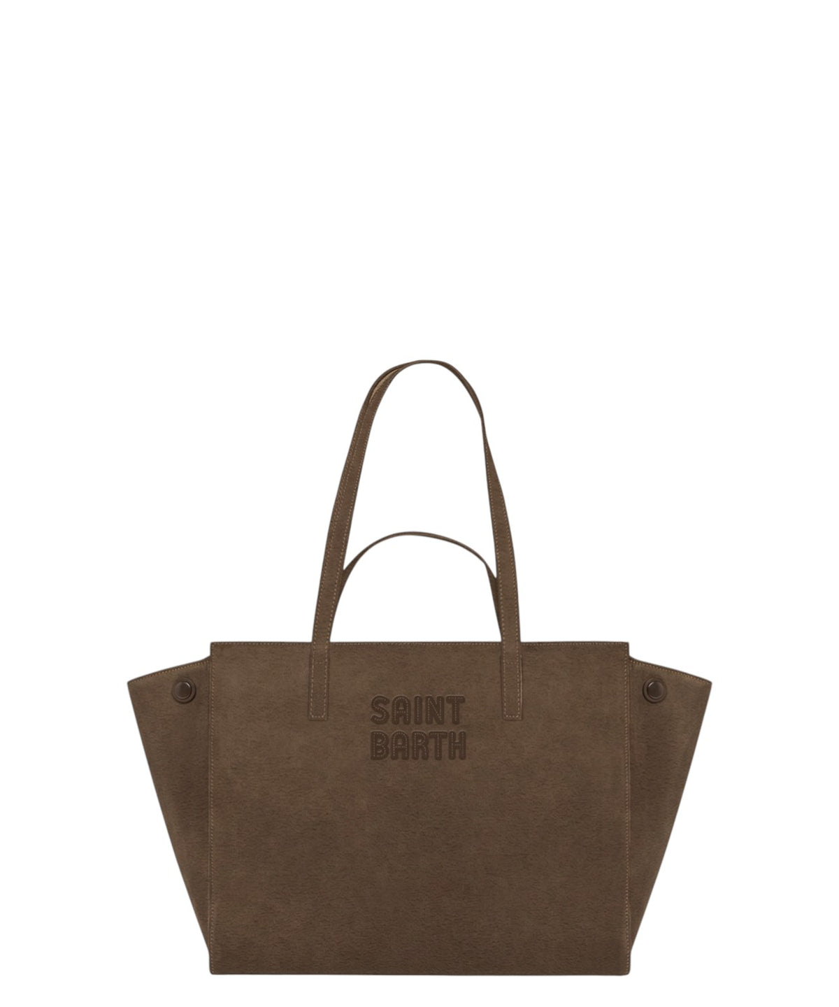 Jour Midi-tas van suède met logo