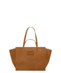 Jour Midi-tas van suède met logo