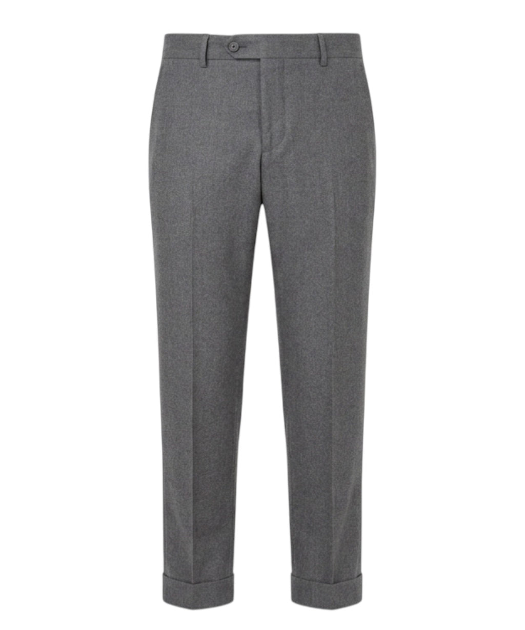 Sartitude Men's Tailored Wool Flannel Trousers Drop R6