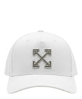 Off-White verstellbare Baseballkappe mit Logo-Plakette