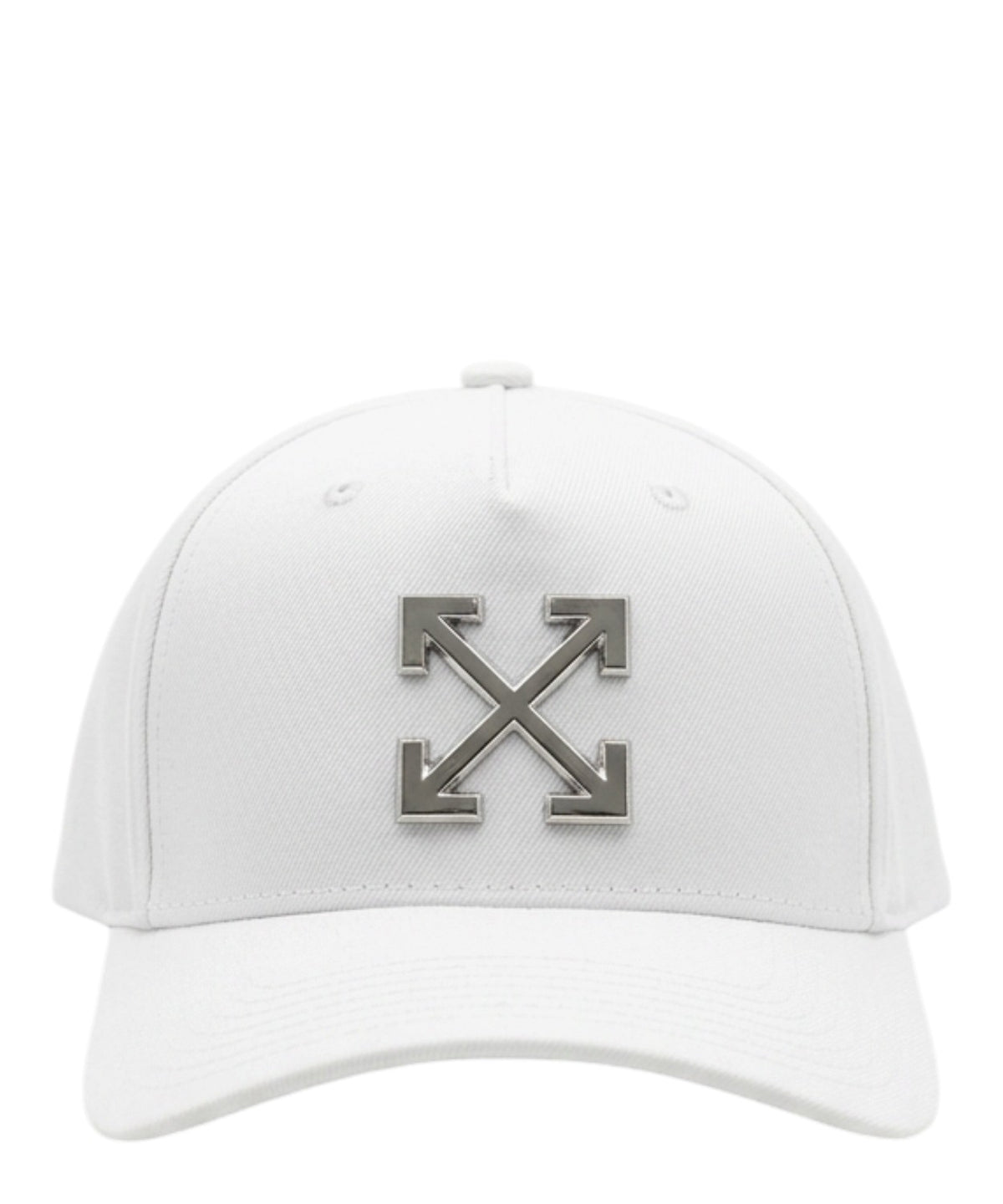 Off-White verstellbare Baseballkappe mit Logo-Plakette
