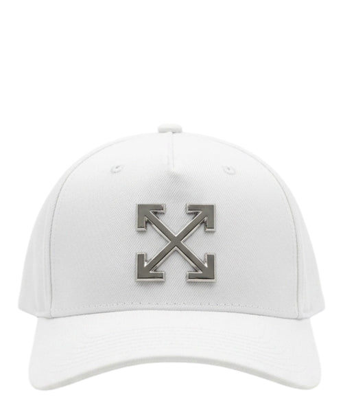 Off-White verstellbare Baseballkappe mit Logo-Plakette
