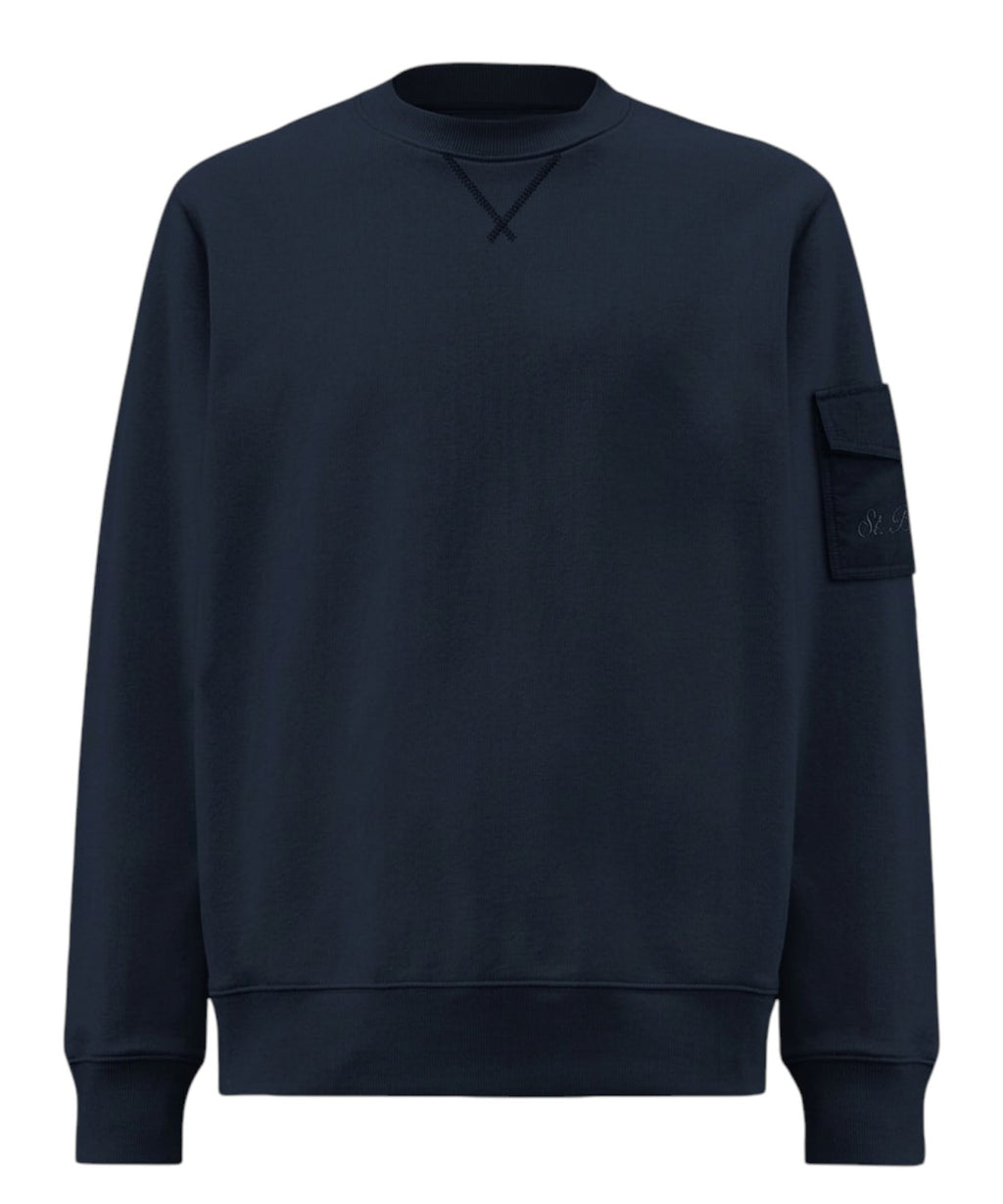 Herren-Sweatshirt MC2 Saint Barth Aron mit Tasche am Ärmel