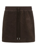Minifalda GCDS Lounge de forro polar con logotipo