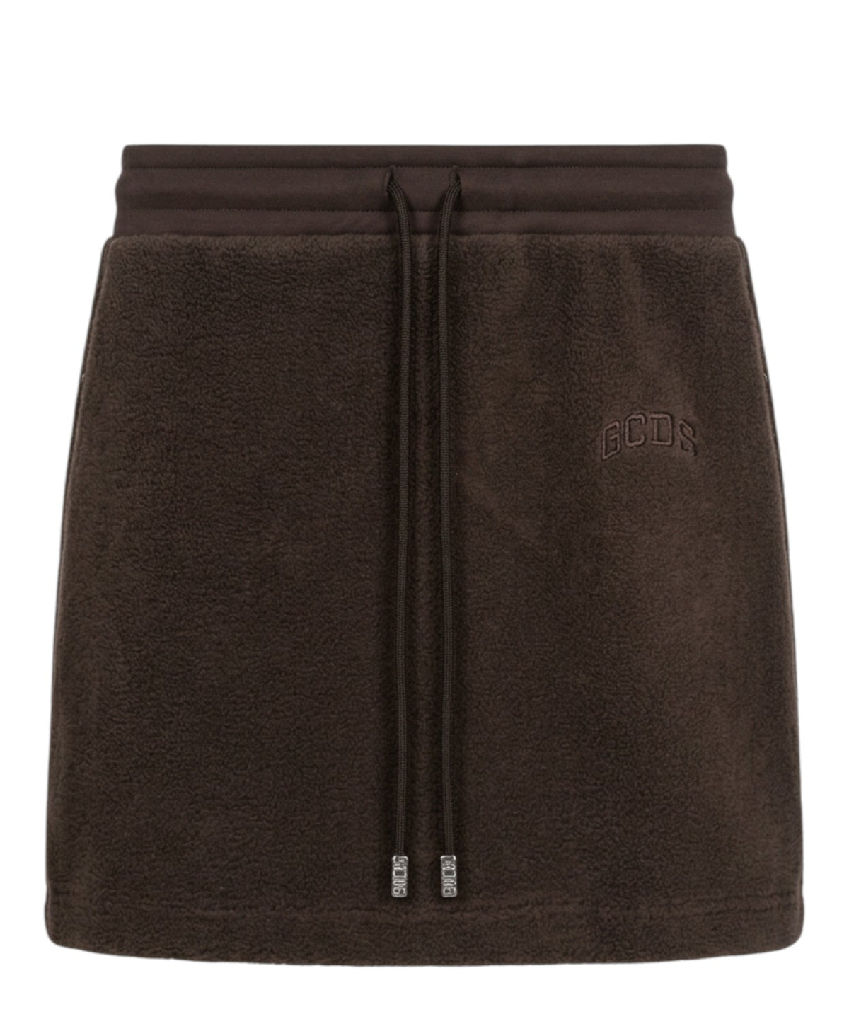 Minifalda GCDS Lounge de forro polar con logotipo