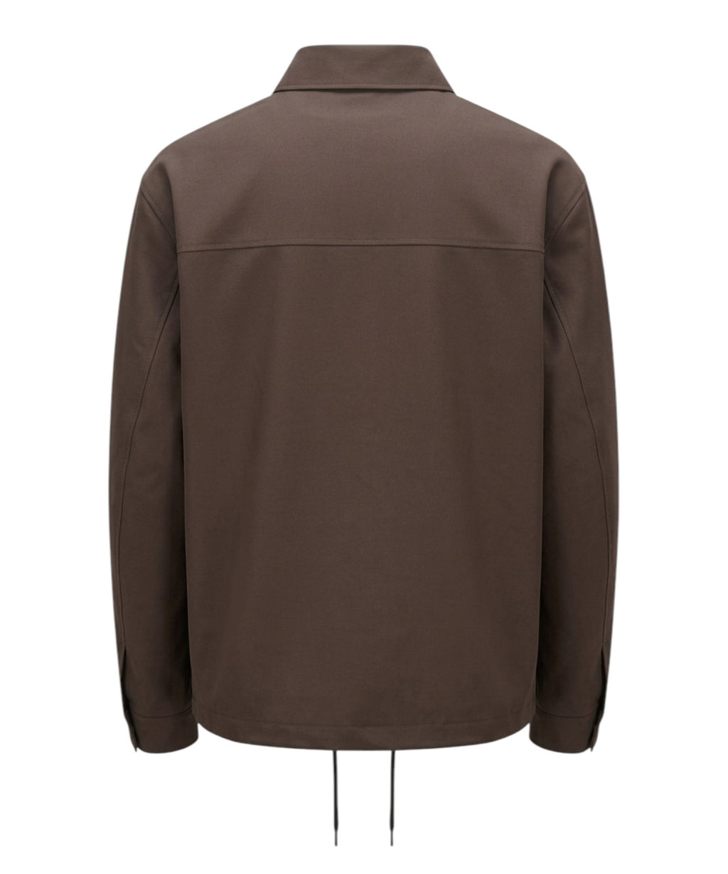 Blouson Bharnaba in Frescolana con Colletto e Bottoni