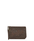 Aline Mini corduroy Clutches with logo