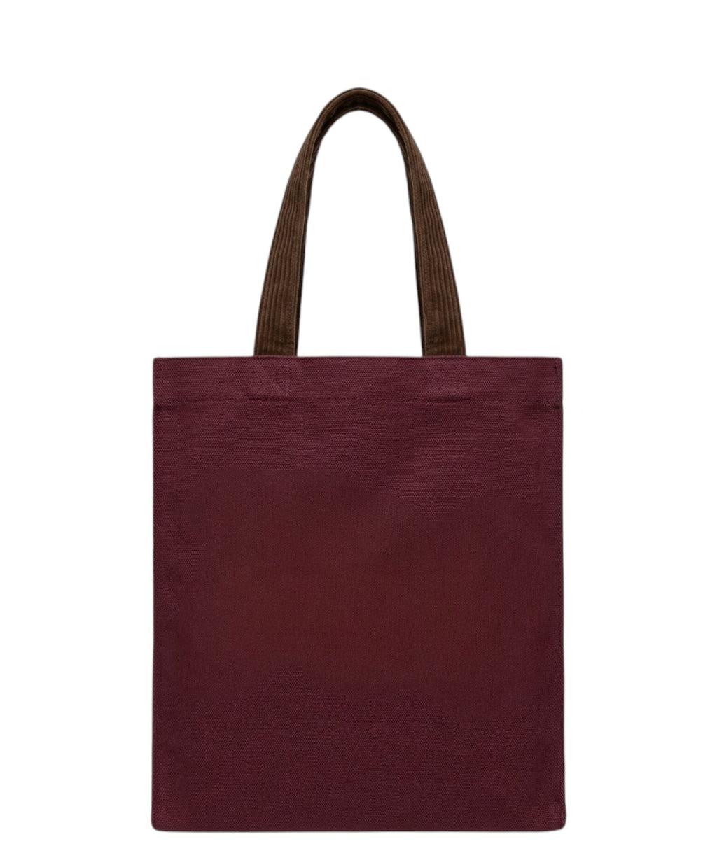 Essential-Tasche aus gewachstem Canvas mit Kord samtgriffen