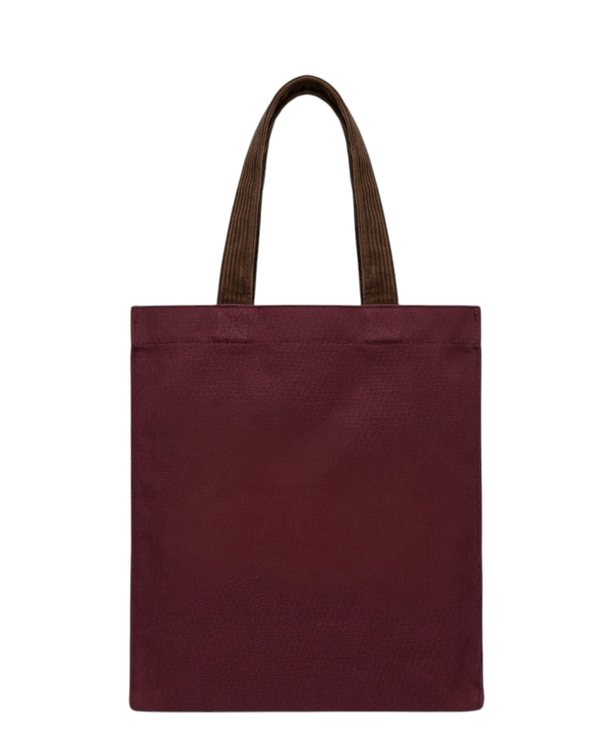 Bolso Essential de lona encerada con asas de terciopelo de pana