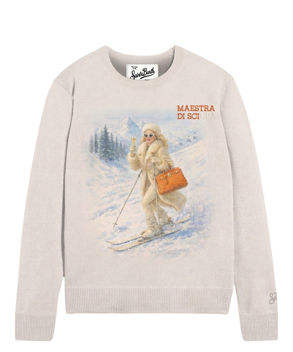 Maglione Donna MC2 Saint Barth New Queen con Stampa