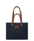 MC2 Saint Barth Jour Midi-tas van suède en denim