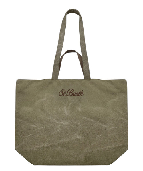 Bolso Essential de MC2 Saint Barth en algodón encerado
