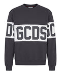 GCDS sweatshirt med rund hals og kontrastfarvet Band-logo