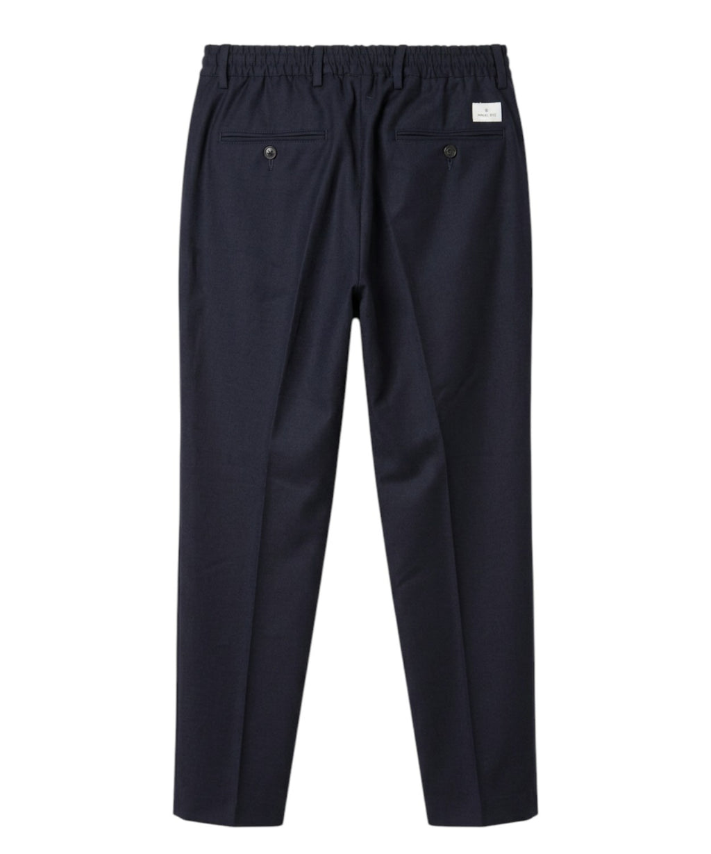 Pantalone Uomo in Lana Vergine Stretch con Elastico in Vita