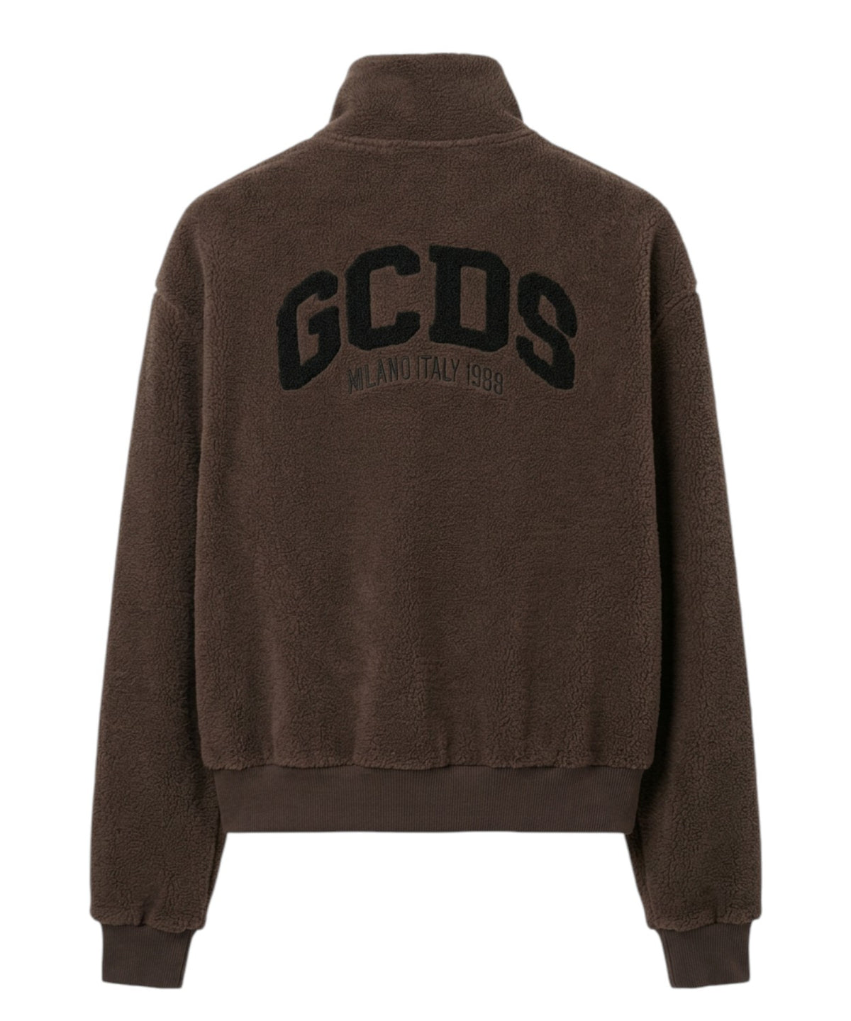 Суитшърт GCDS Logo Lounge с цип от поларен флийс