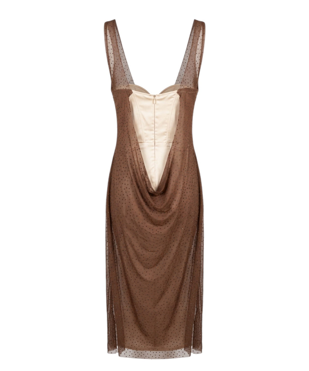 Abito GCDS Corsetto con Strass