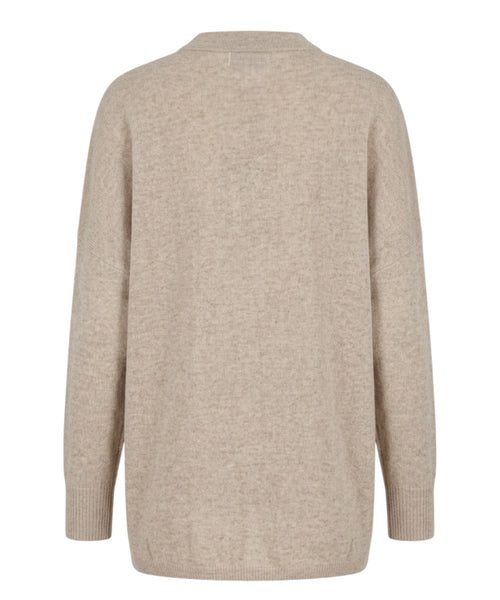 Maglia Poncho Andrea in Cashmere con Collo Camicia